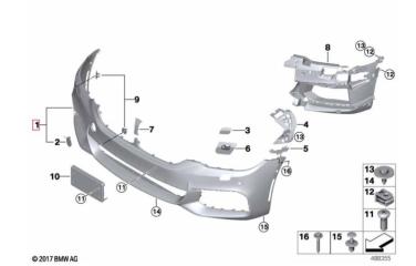 Бампер передний BMW 6 2017-2020