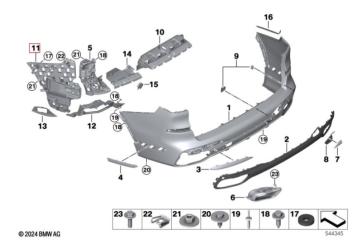 Запчасть крепление бампера заднее BMW X7 2023