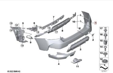 Запчасть бампер задний BMW 2 2021