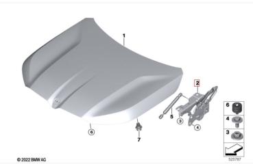 Запчасть петля капота BMW XM 2022