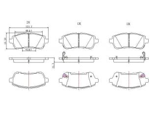 Запчасть тормозные колодки передние mazda DEMIO