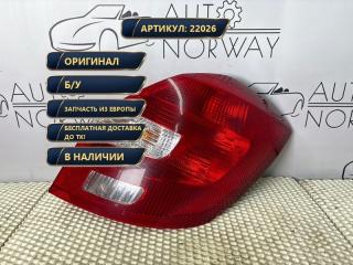 Фонарь задний правый Skoda Fabia 2012