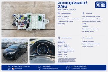Блок предохранителей салона Honda Fit 2013