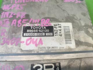 Блок efi TOYOTA FUNCARGO NCP25 1NZ-FE 89666-52120 2 ракурс