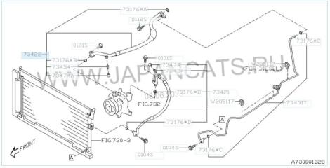 Трубка кондиционера Subaru Forester SJ/S13