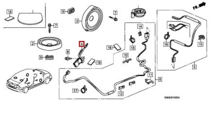 Антенна Civic 2008 FD R18A1