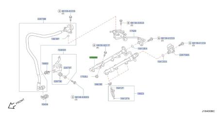 Рейка топливная (рампа) FX35 2003 S50 VQ35DE