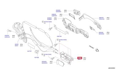 Ручка двери внутренняя задняя правая FX35 2009 S51 VQ35HR