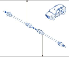 Привод задний Duster 2015 HSM F4R