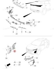 Фара передняя правая Omoda C5 T19C