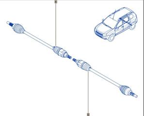 Привод задний правый Renault Duster HSM F4R