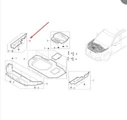 Пыльник подкапотного пространства передний правый GAC GS8