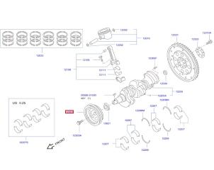 Шкив коленвала Infiniti FX35 S50 VQ35DE