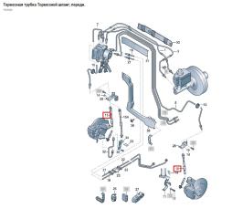 Тормозной шланг передний Volkswagen Passat 362 CDAB
