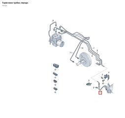 Тормозной шланг передний Volkswagen Polo Mk5 CWVB