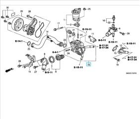 Корпус термостата Honda Civic FD R18A1