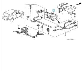 Блок управления Air Bag Honda CR-V RD B20Z