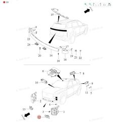 Фара противотуманная левая Jaecoo J7 J1EJ