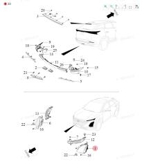 Фара левая Omoda C5 T19CEV/T19C