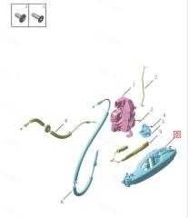 Ручка двери внешняя передняя левая Geely Tugella NL-5
