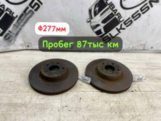 Запчасть диск тормозной (пара) 276мм передний Subaru forester 2012 #36 (ПРОБЕГ 87 605км)