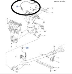 Лямбда-зонд CRUZE 2011 J300 F16D4