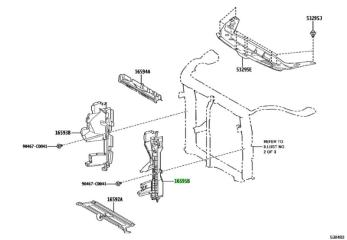 Фото запчасти пластик телевизора левый Toyota Highlander новая запчасть Запчасть пластик телевизора левый Toyota Highlander