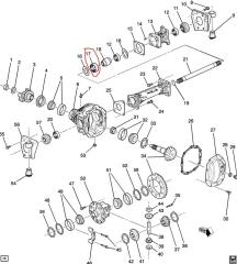 Подшипник переднего моста игольчатый H3