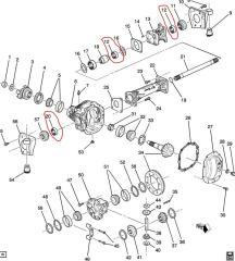 Подшипник опорный привода H3