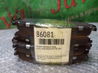 Колодки тормозные передние LEXUS IS250 GSE20 4GR-FSE 04465-53040 1 ракурс