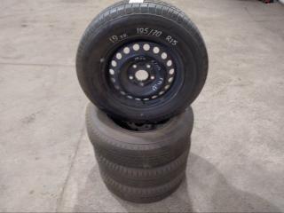 Колесо летнее R15 / 195 / 70 BRIDGESTONE playz px-rv 5x114.3 штамп. (б/у)