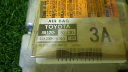 Блок управления airbag TOYOTA AQUA NHP10 1NZ-FXE 89170-52J30 2 ракурс