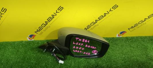 Зеркало правое NISSAN LEAF AZE0 EM57 963014NN0B 4 ракурс