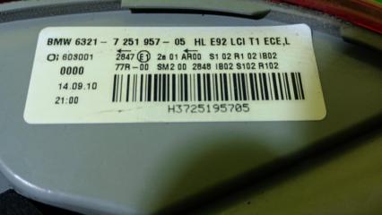 Стоп-сигнал левый BMW 3-SERIES E92 N46B20 63217251957 5 ракурс