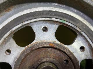Шкив коленвала MITSUBISHI CANTER FEA 4P10 504371881 5 ракурс