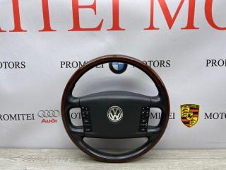 Руль дерево без обогрева Volkswagen Touareg 2008