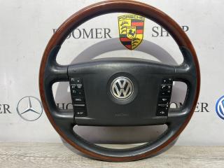 Руль дерево без обогрева Volkswagen Touareg 2008