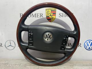 Руль дерево без обогрева Volkswagen Touareg 2008