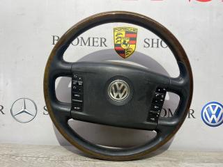 Руль дерево без обогрева Volkswagen Touareg 2008