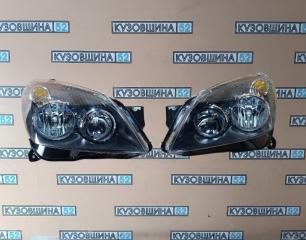 Фара комплект передняя Astra H 2004-2014 ЭК Черная