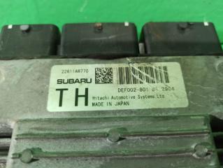 Компьютер SUBARU LEGACY BRG FA20 22611AW770 2 ракурс