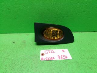 Туманка правая HONDA FIT GD2 114-22397 1 ракурс