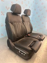 Сиденья комфорт вентиляция черная кожа передние 7 G12