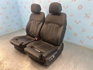 Сиденья комфорт вентиляция черная кожа передние 7 G12