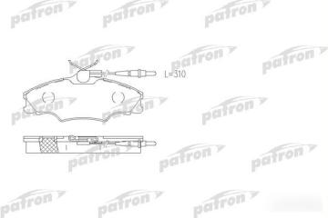 Запчасть колодки тормозные дисковые передние Peugeot 406