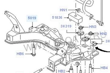 Балка подвески передняя Ford Focus1