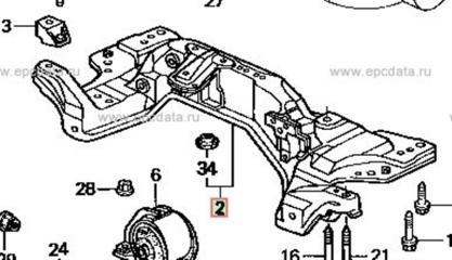 Запчасть балка подвески передняя Honda Integra