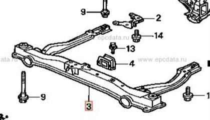 Балка подвески передняя Honda Odyssey