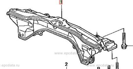 Запчасть балка подвески передняя Honda Orthia