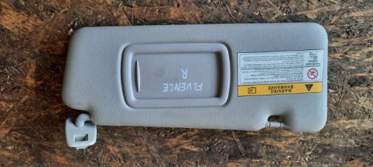 Фото запчасти козырек солнцезащитный передний правый RENAULT FLUENCE 2013 Б/У запчасть Запчасть козырек солнцезащитный передний правый RENAULT FLUENCE 2013